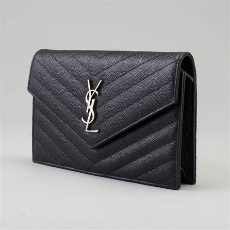 chain wallet yves saint laurent|vintage yves saint laurent wallet.